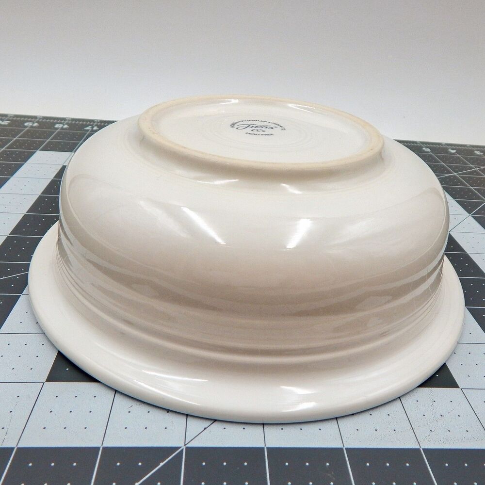 Fiesta White Nappy 8-1/2 Inch Bowl Vegetable Serving Fiestaware HLC USA - Picture 8 of 13